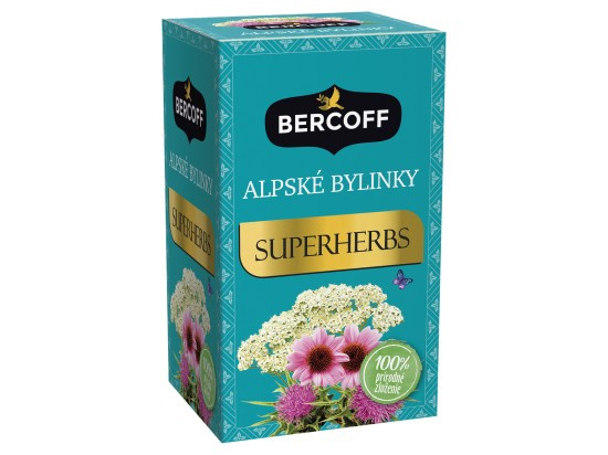 Bercoff Superherbs Alpské bylinky bylinný čaj 15 ks
