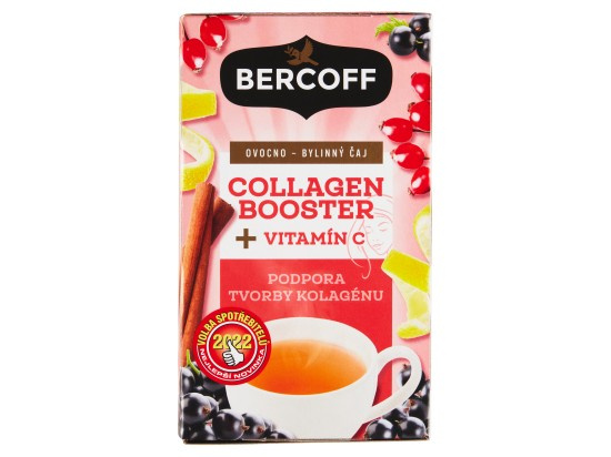 Bercoff Collagen Booster ovocno-bylinný čaj s vitaminem C 16 ks