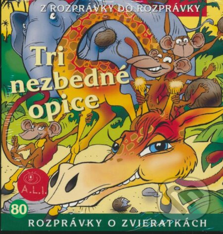 Tri nezbedné opice - audiokniha z kategorie Beletrie pro děti