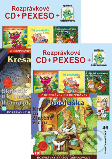 Modré Pexeso + Rozprávkové CD - audiokniha z kategorie Karty, pexeso
