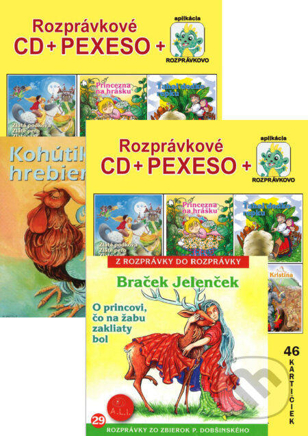 Žlté Pexeso + Rozprávkové CD - audiokniha z kategorie Karty, pexeso
