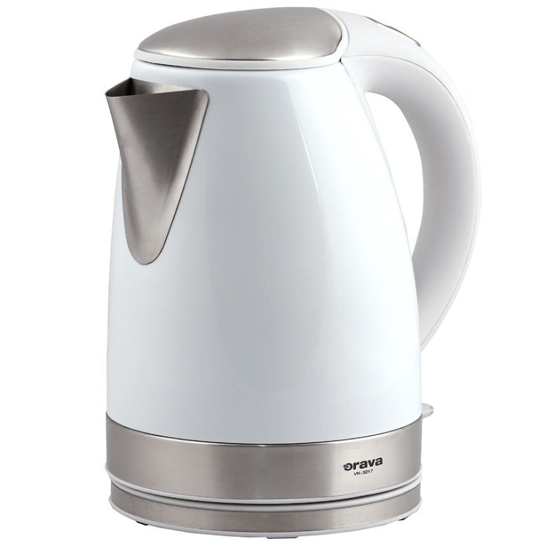 Orava Nerezová varná konvice 1,7 l, bílá