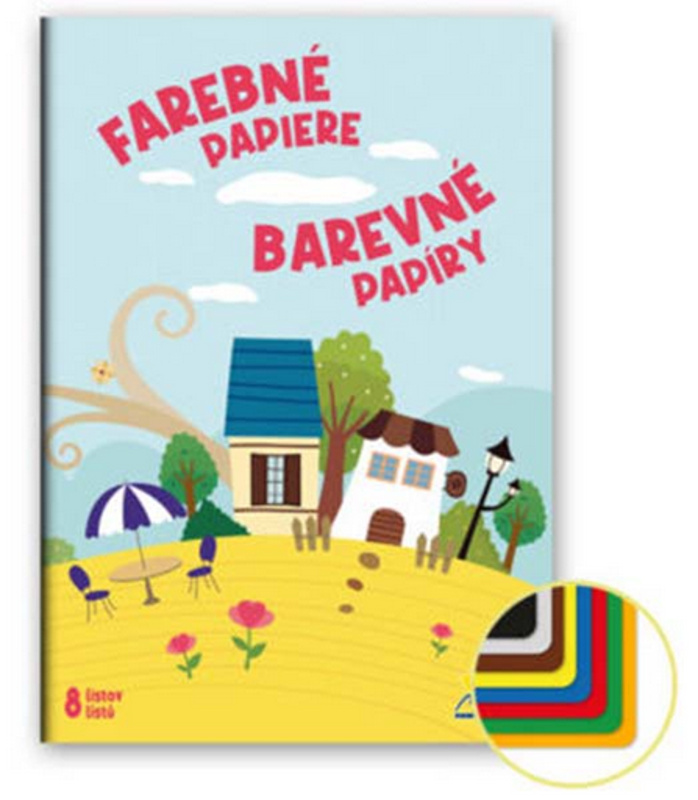 Barevné papíry A4 8 listů