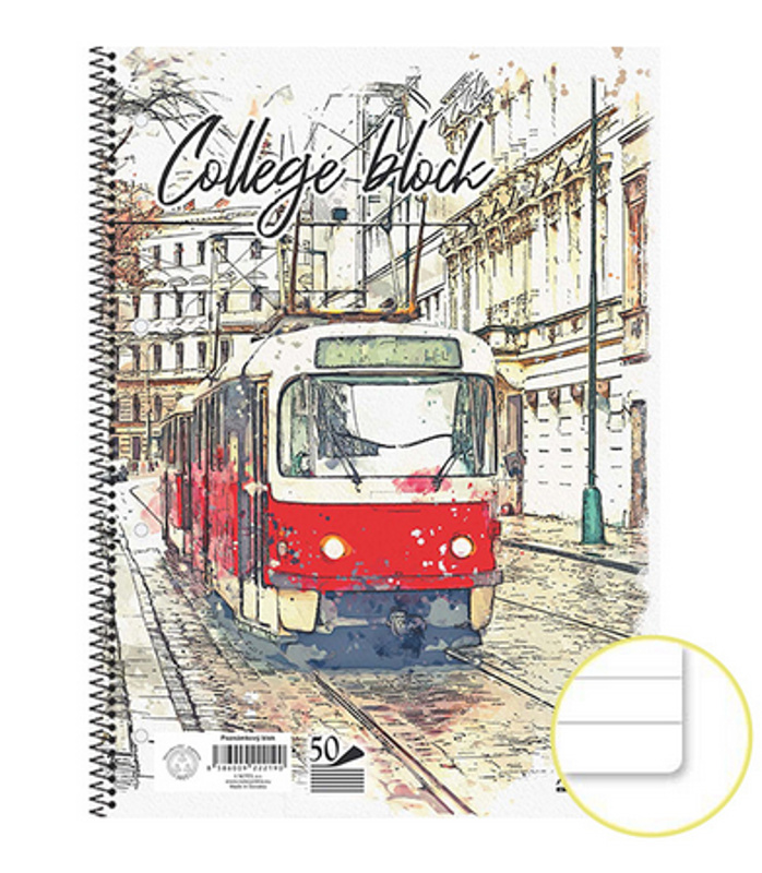 Notes Blok se spirálou A5, 50 listů, linkovaný