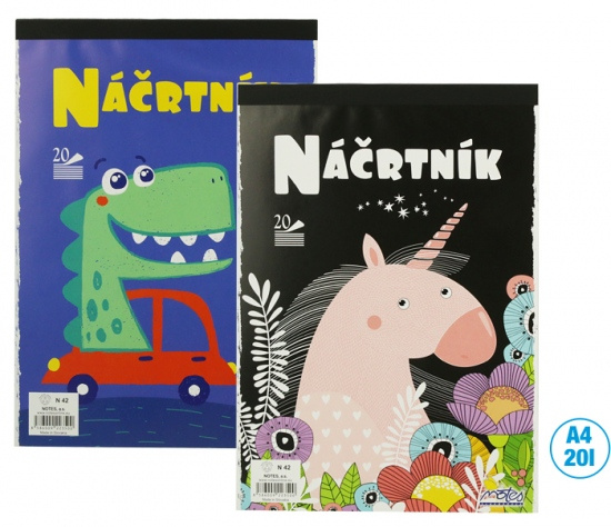 Náčrtník A4 20l N42 NOTES Bohemia s.r.o.