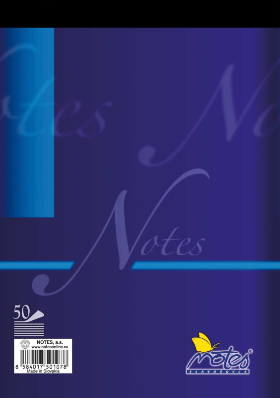 Notes Poznámkový blok A5, 50 listů, čistý