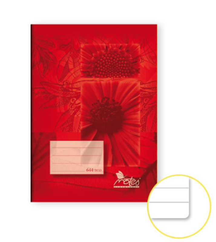 Školní sešit 644 A6 linka 40ls recyklovaný NOTES