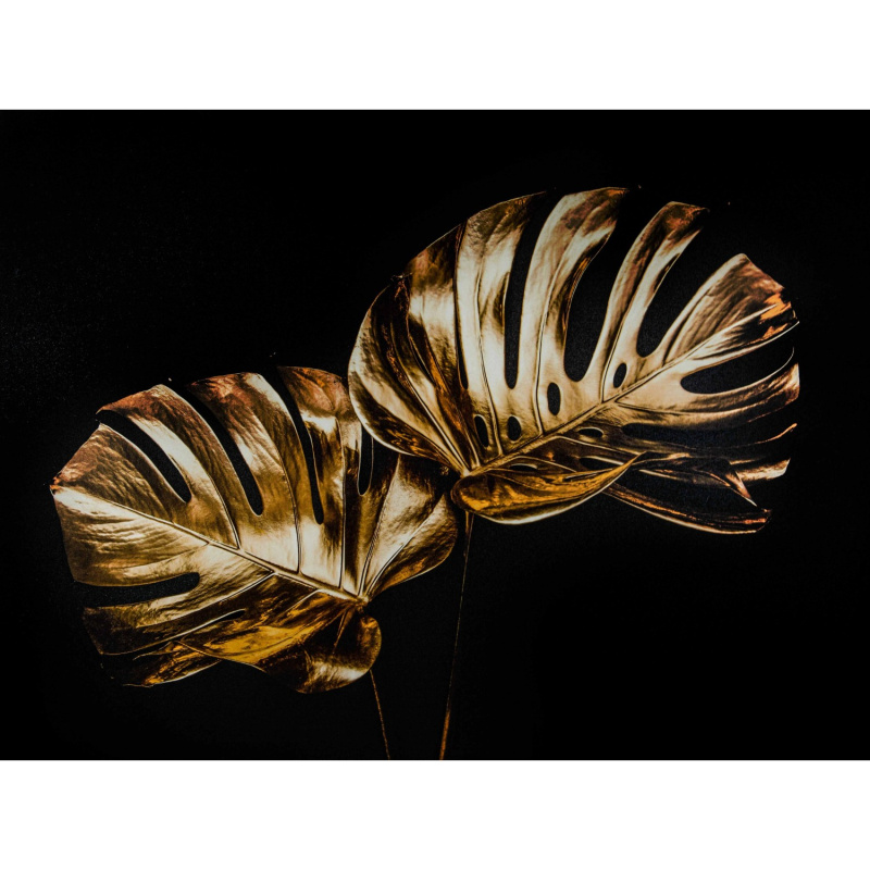 FALC Obraz tištěný na plátně Listy 75 x 100 cm