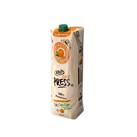 RIOFRESH Rio Cold Press Šťáva z pomeranče 100% SK chlaz. 1 l