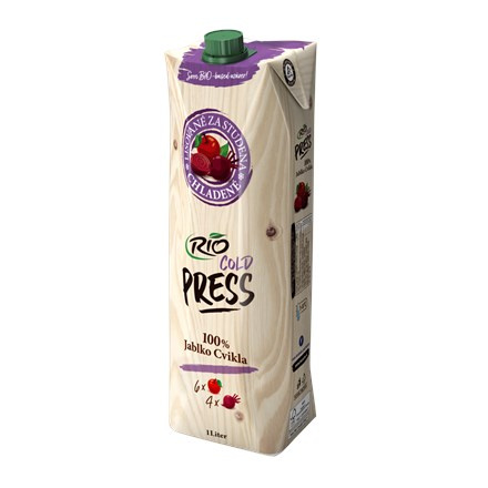 RIOFRESH Rio Cold Press Šťáva jablko červená řepa 100 % SK chlaz. 1 l