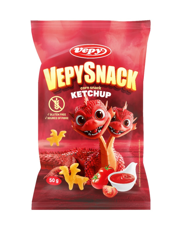 VEPY Snack s kečupovou příchutí 50 g