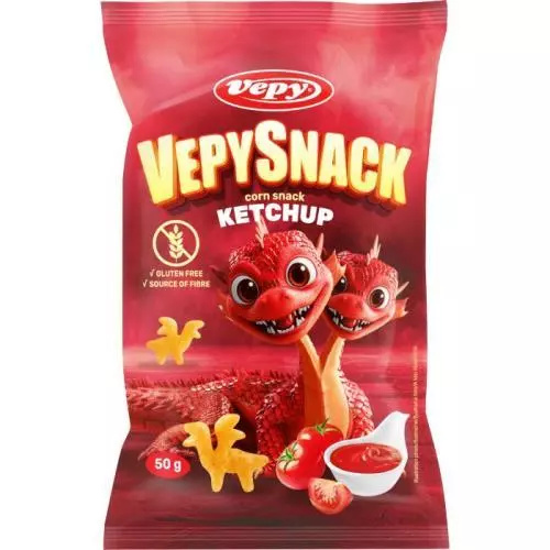 VEPY Snack s kečupovou příchutí 50 g
