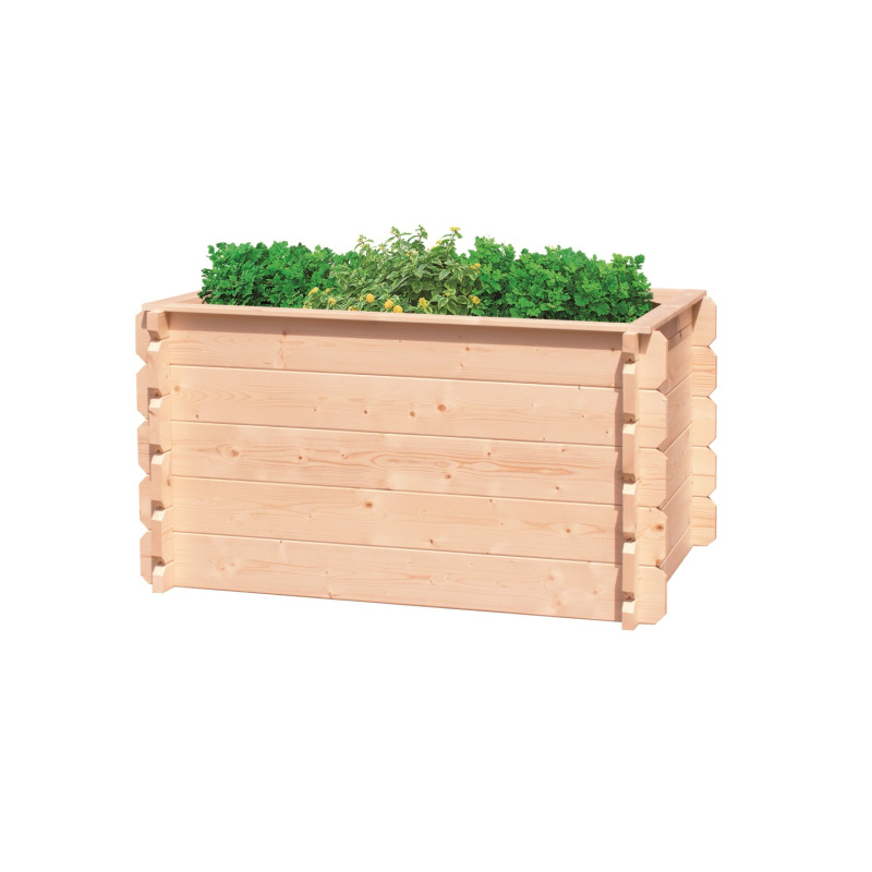 Maone Dřevěný vyvýšený záhon Radan 6, tl. 28 mm, 150 x 79 x 69 cm