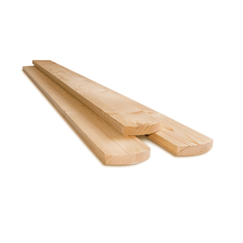 MAONE Plotovka se zaobleným koncem, smrk, 1200 x 82 x 18 mm