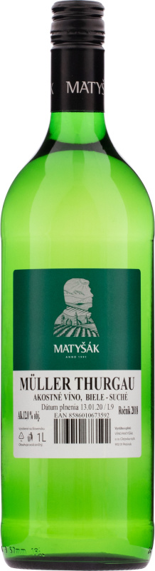 Matyšák Müller Thurgau 2023 12% 1l