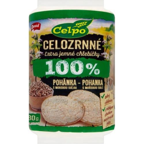 CELPO Celozrnné pohankové extra jemné chlebíčky s mořskou solí 80 g