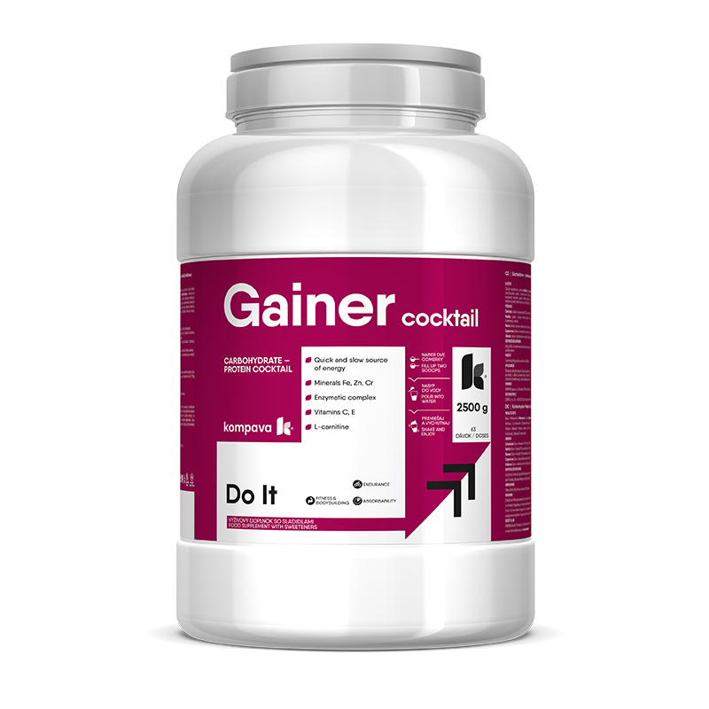 Kompava Gainer Koktail 2500 g/63 dávek, vanilka