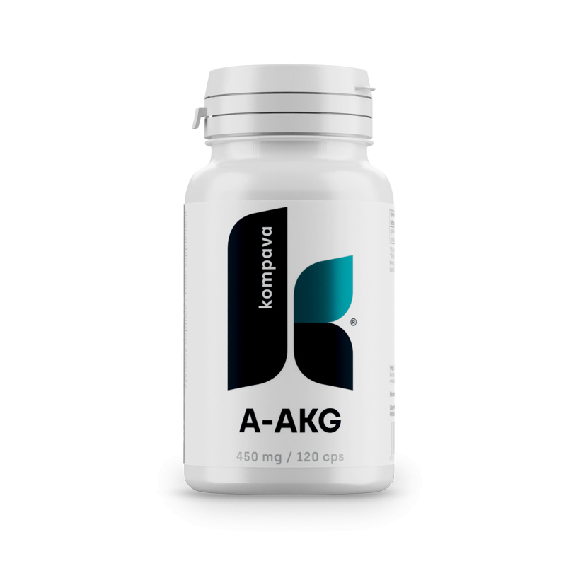 Kompava Arginín A-AKG, 450 mg/120 kps