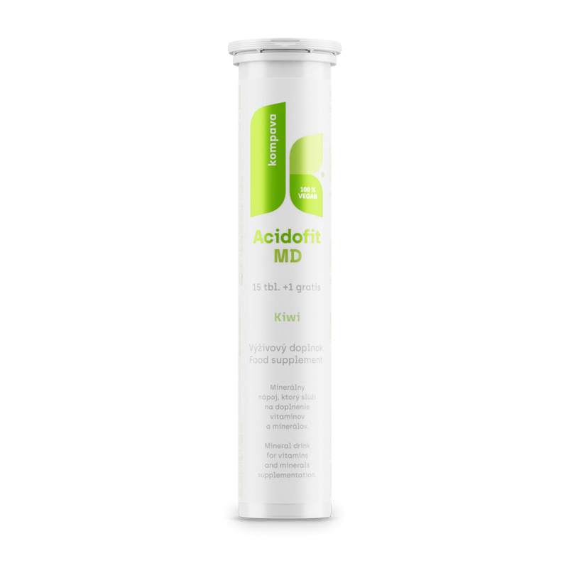 Kompava AcidoFit MD 15 + 1 tablet, kiwi