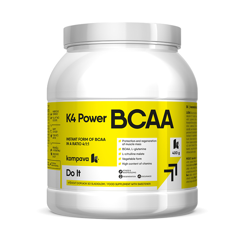 Kompava K4 Power BCAA 400 g/36 dávek, malina-limetka
