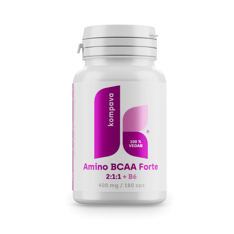 Kompava Amino BCAA Forte 2:1:1, 400 mg/200 kps