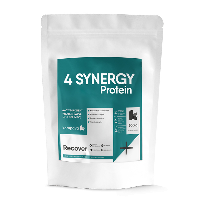 Kompava 4 SYNERGY Protein 500 g/16 dávek, čokoláda/banán