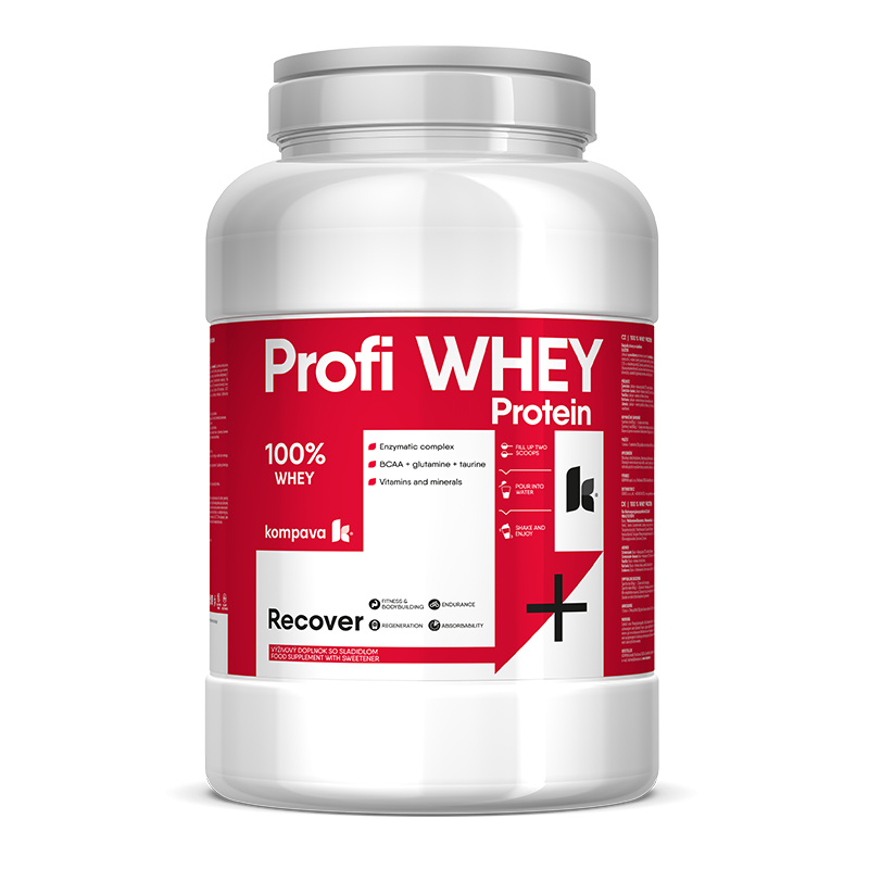 Kompava Profi WHEY Protein 2000 g/66 dávek, čokoláda