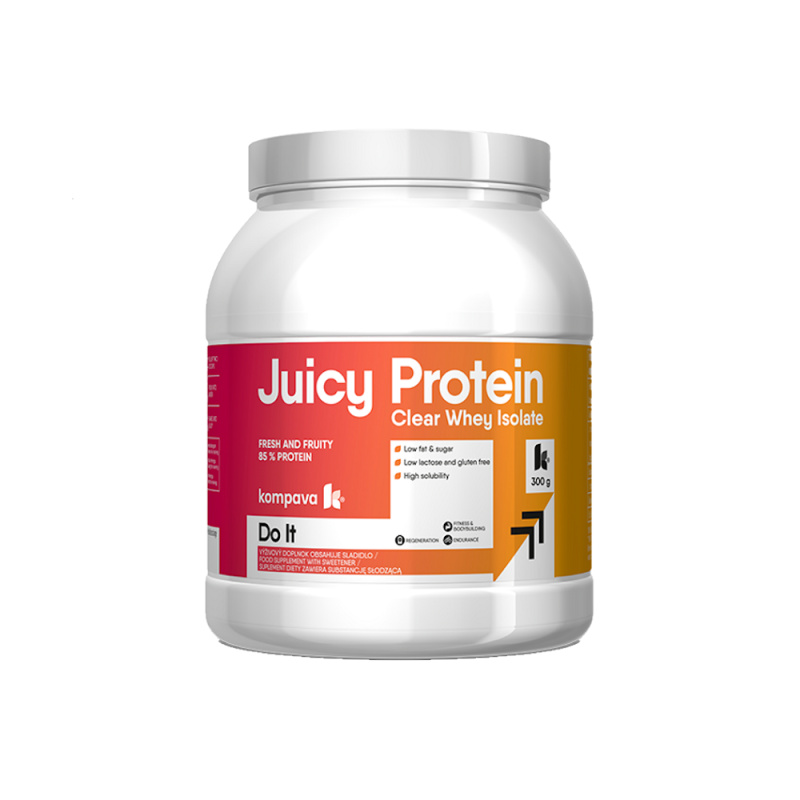 Kompava JUICY Protein,   Redberries-Lime  300g /12 dávek