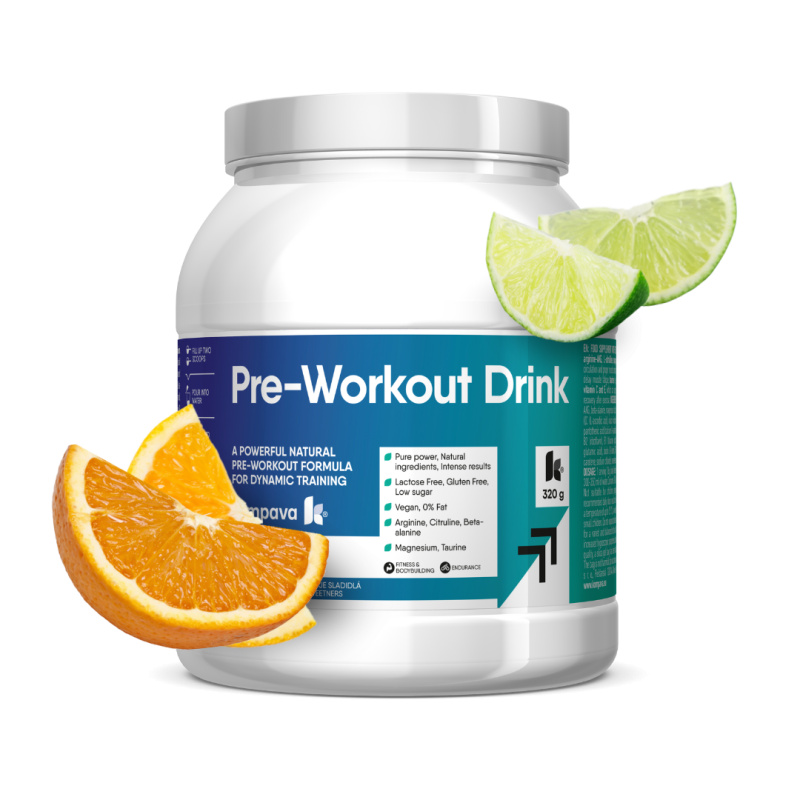 Kompava Pre-Workout Drink 320 g/20 dávek, pomeranč-limetka