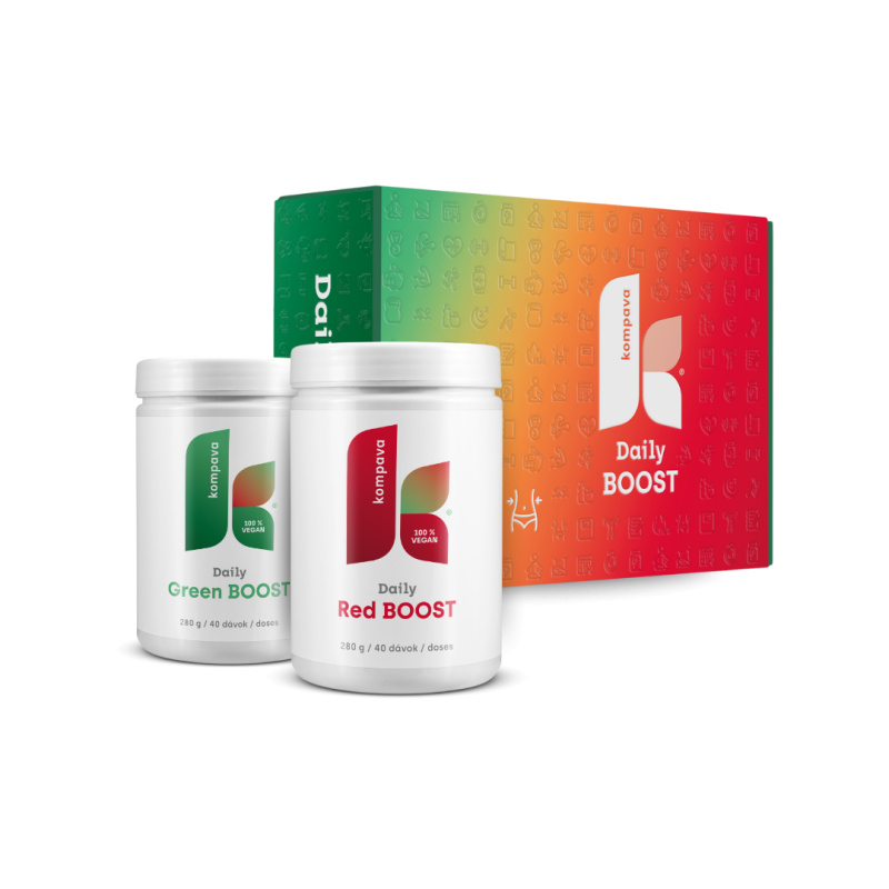 Kompava Daily Green BOOST + Daily Red BOOST + švihadlo