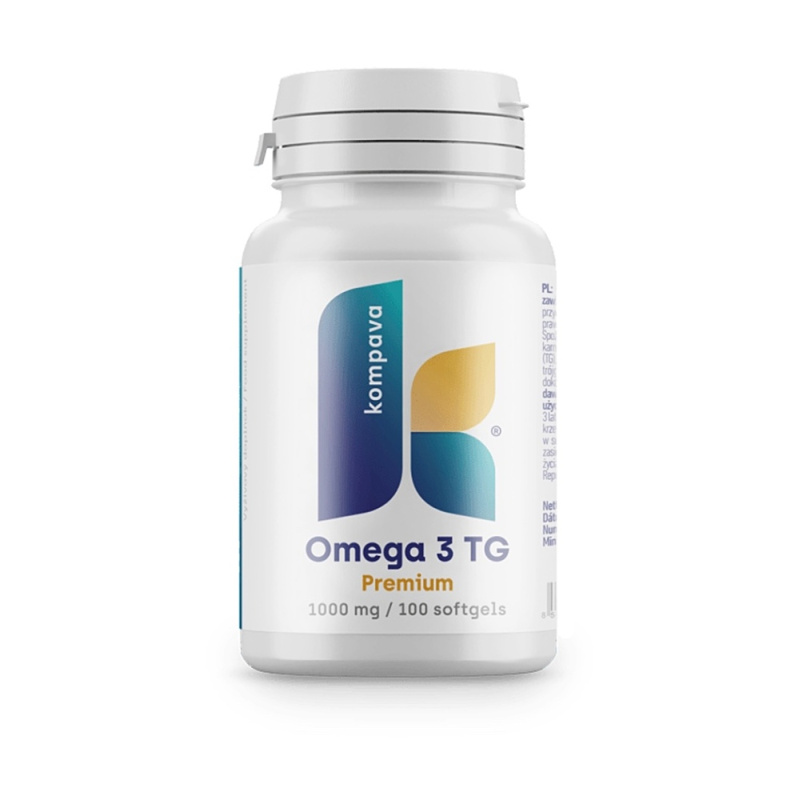 Kompava Omega-3 TG Premium 1000 mg/100 kps