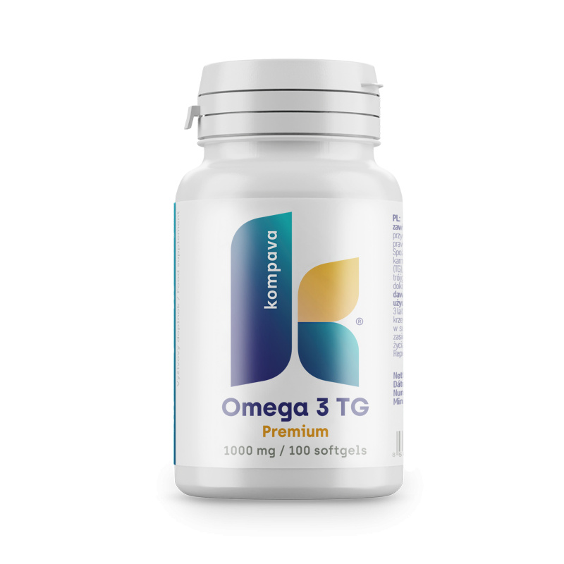 Kompava Omega-3 TG Premium 1000 mg/100 kps