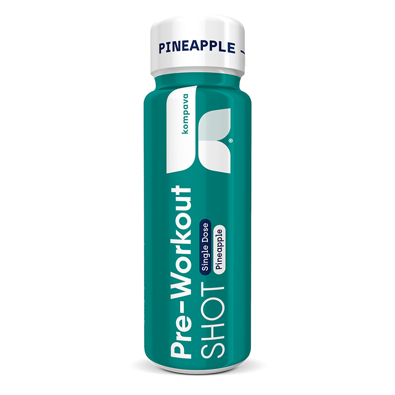 Kompava Pre-workout SHOT 60 ml, ananas