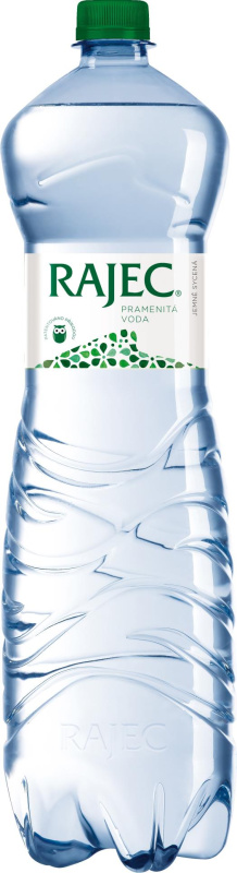 Pramenitá voda Rajec - jemně perlivá, 6 x 1,5 l