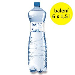 Pramenitá voda Rajec - neperlivá, 6 x 1,5 l