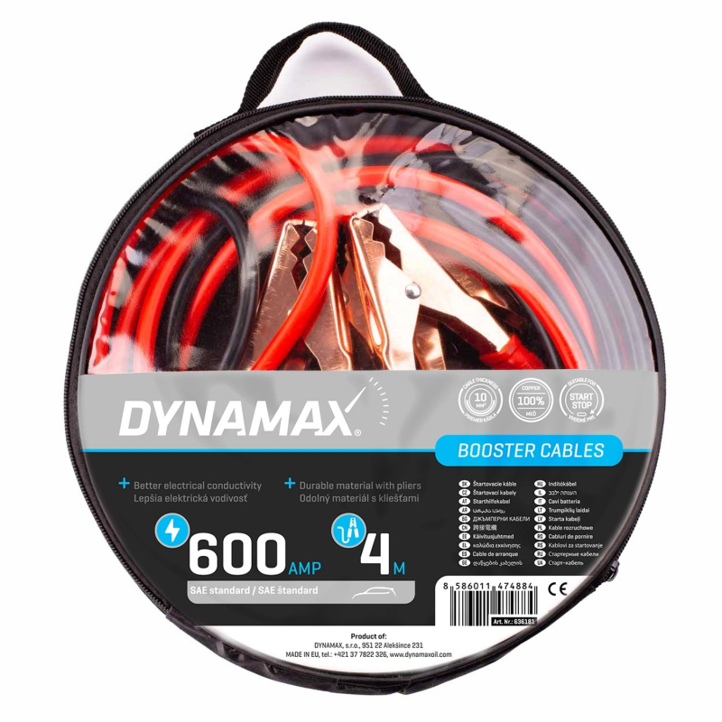 DYNAMAX Startovací kabely 600 A, 4 m