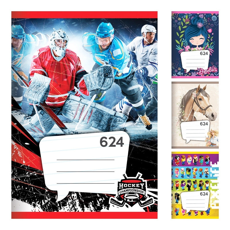 sešit a6, linkovaný, 20 listů