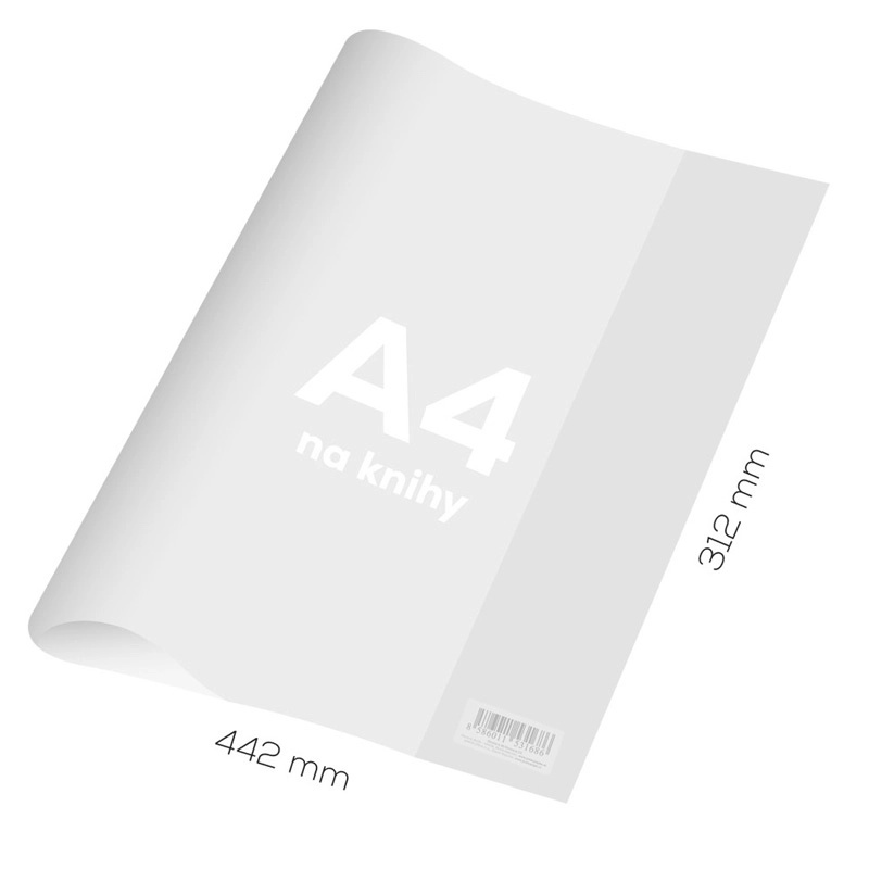 obal na sešit a4 z pevného pvc, transparentní