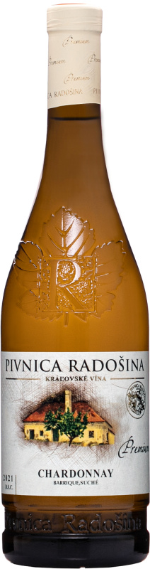 Pivnica Radošina Chardonnay Barrique Premium 2021 13,5% 0,75l