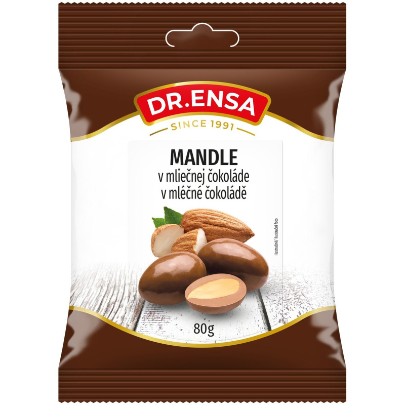 Dr.Ensa Mandle v mléčné čokoládě