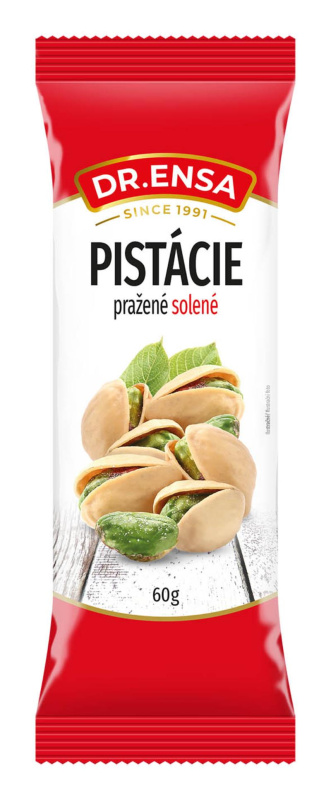 Pistácie Dr. Ensa -  pražené, solené, 60 g