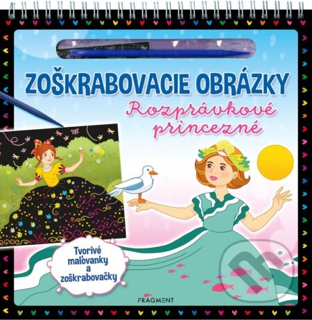 Zoškrabovacie obrázky – Rozprávkové princezné  Fragment