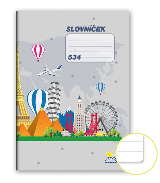 Slovníček A5 linkovaný, 30 listů