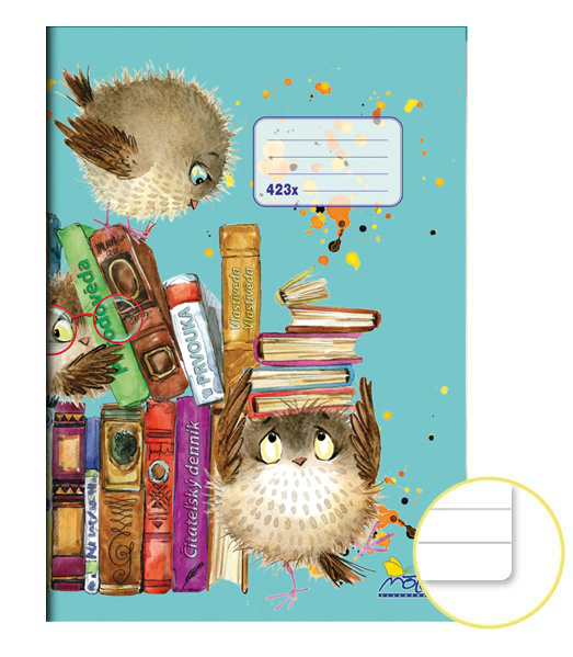 Sešit 423x linka 12mm, z 1/3 čistý NOTES Bohemia s.r.o.