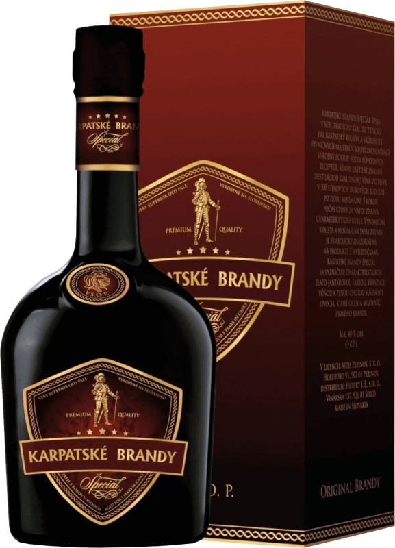 Karpatské Brandy Speciál v kartonku 40% 0,7l