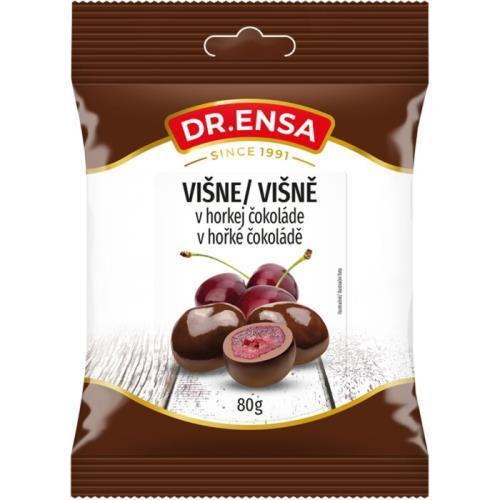 Dr.Ensa višně v hořké čokoládě 80g