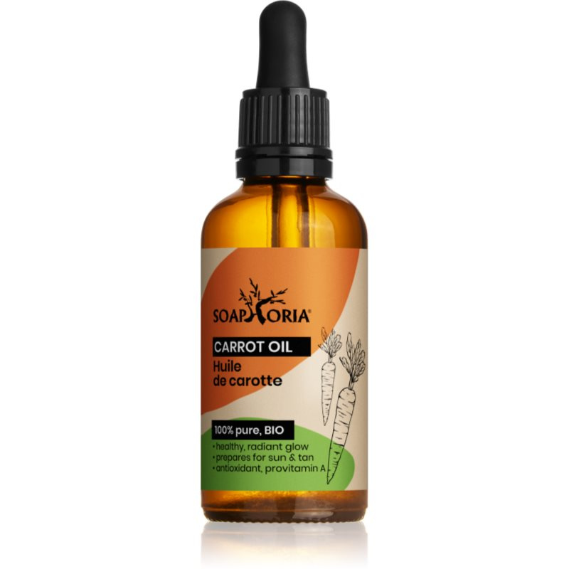 Soaphoria Organic Carrot Oil vyživující mrkvový olej na obličej, tělo a vlasy 50 ml