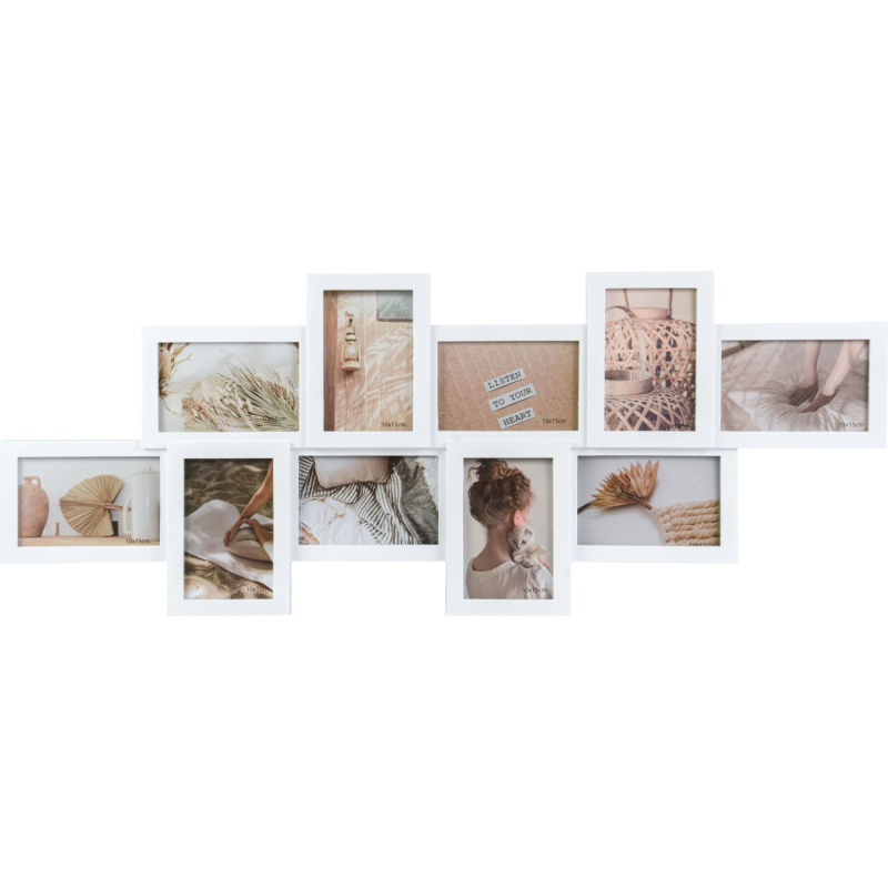 FALC Multirám na 10 fotek, bílý, 10 x 15 cm