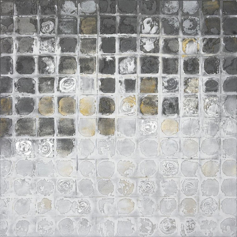 FALC Malovaný obraz Čtverce 100 x 100 cm