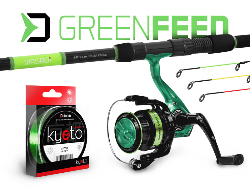 Delphin prut wasabi feeder 3 m 100 g + naviják zdarma + vlasec